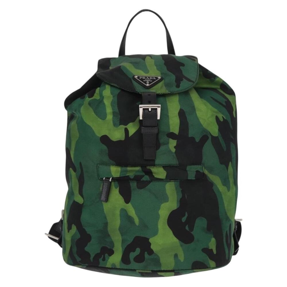 Prada Nylon Backpack Green